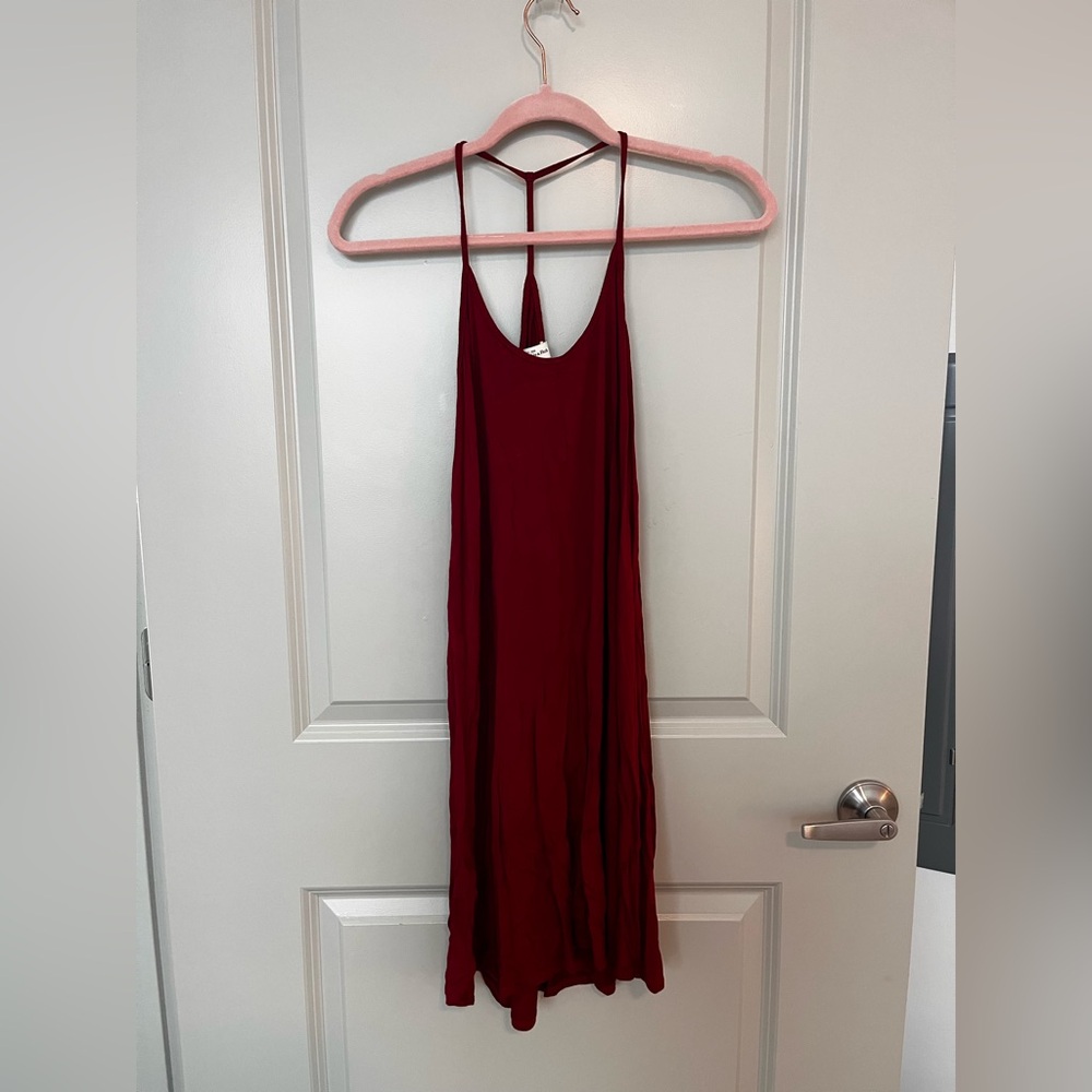 Abercrombie & Fitch Deep Red Backless Dress